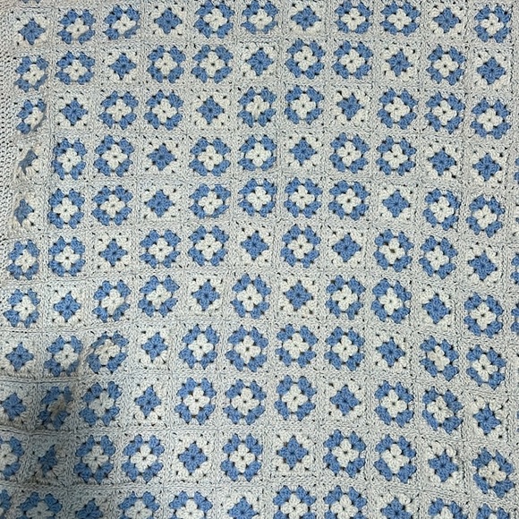 Baby Blue Crochet Blanket - Picture 7 of 7